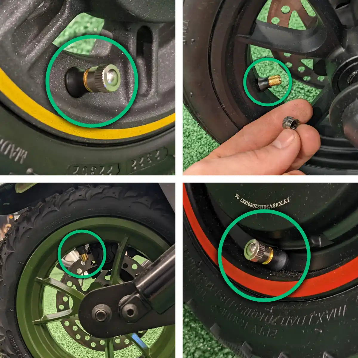 Válvula tubeless patinete