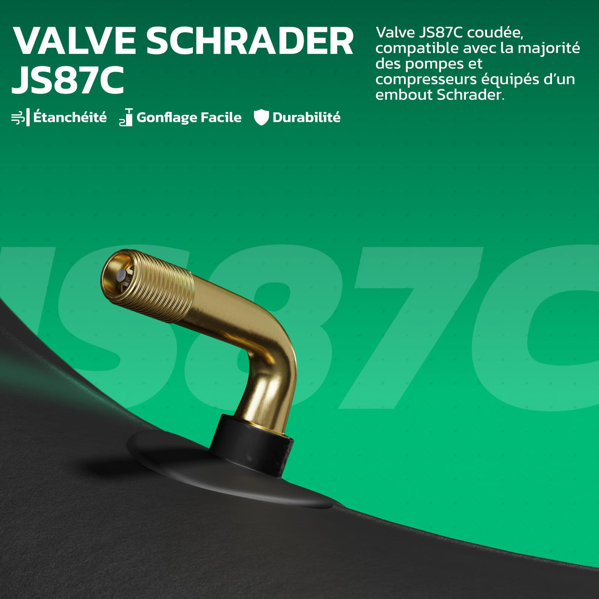 Chambre à air 3.00/3.50-12 valve coudée (JS87C)