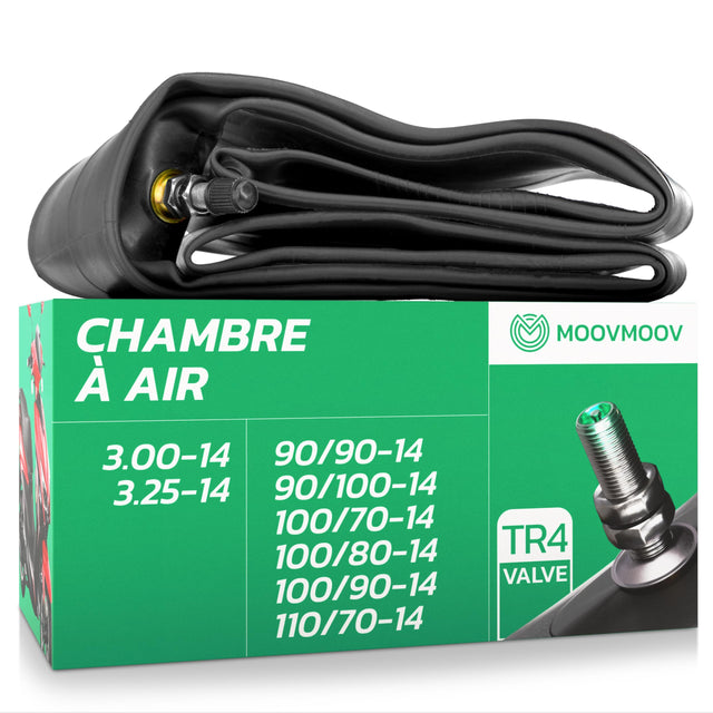Chambre à air 3.00/3.25-14 valve droite (TR4)