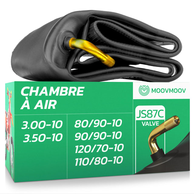 Chambre à air 3.00/3.50-10 valve coudée (JS87C)