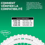 Chambre à air 4.00/4.50-18 valve droite (TR4)