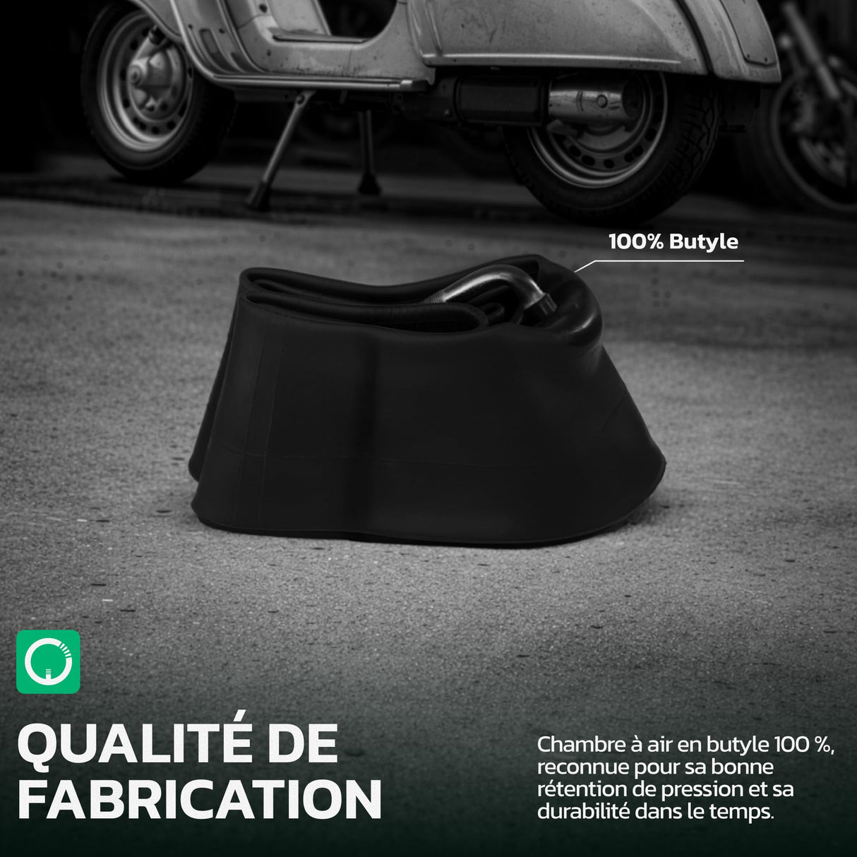 Chambre à Air 10" 4.00/4.50-10 Valve Coudée JS87C