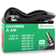 Chambre à air 17 pouces MoovMoov pour pneus de 5.10-17 à 160/70-17, valve Schrader TR4
