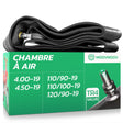 Chambre à air moto 19 pouces MoovMoov pour pneus de 110/90-19, 110/100-19, 120/90-19, 4.00-19 et 4.50-19, valve TR4
