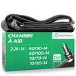 Chambre à air moto 14 pouces MoovMoov pour pneus de 2.25-14, 60/90-14, 60/100-14, 70/70-14 et 70/80-14, valve TR4