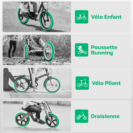Chambre à air 18x1.75/1.95 MoovMoov compatible vélo enfant, poussette et draisienne