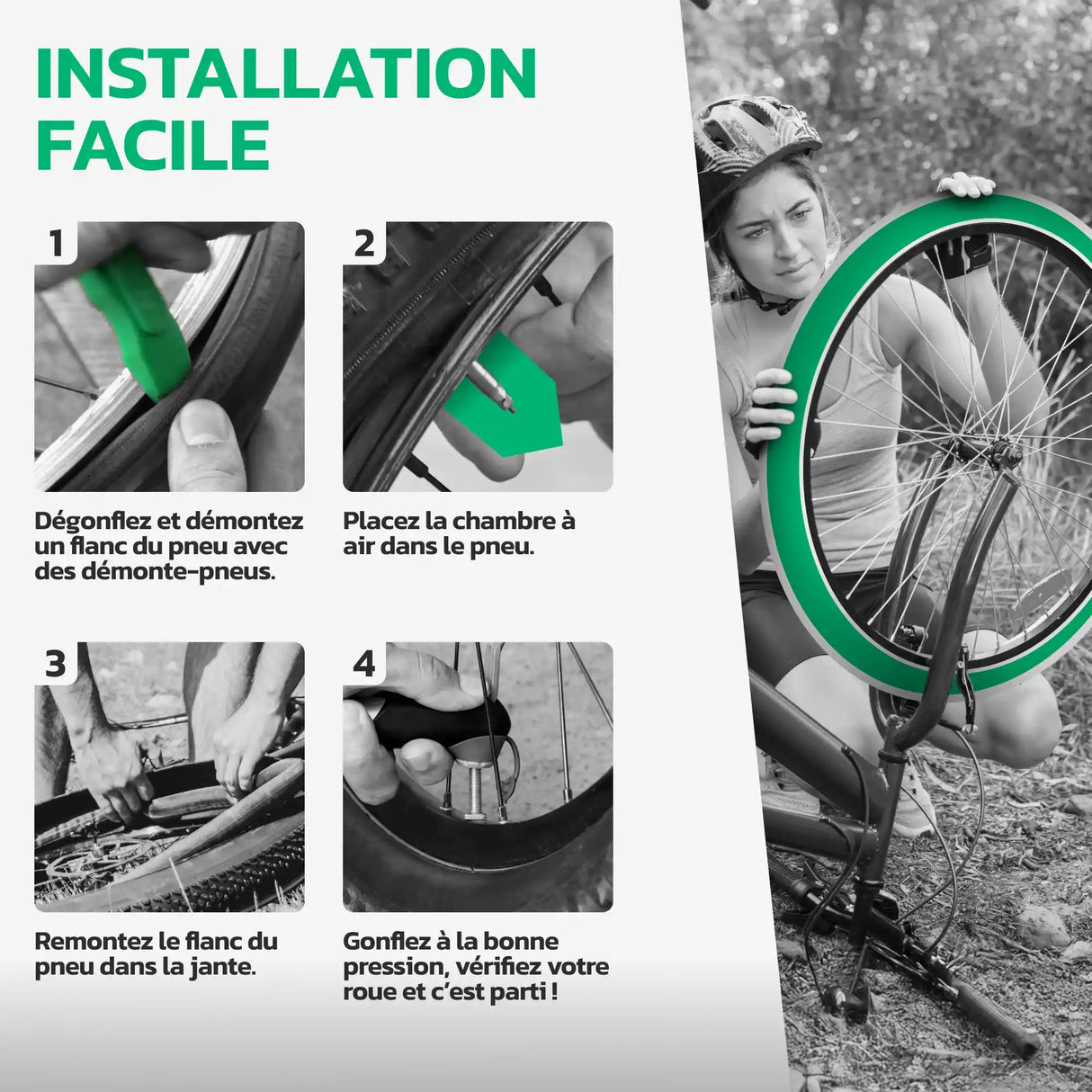 Guide d'installation de la chambre à air 26 pouces MoovMoov