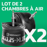 Lot de 2 chambres à air 14 pouces MoovMoov
