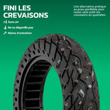 Pneu plein 10x2.5 anti-crevaison sans air pour trottinette MoovMoov