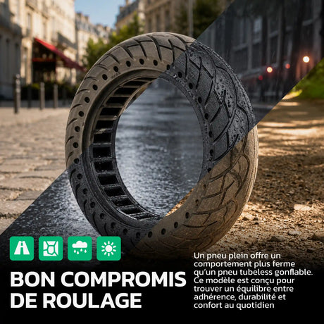 Pneu plein 10x2.5 pour trottinette MoovMoov