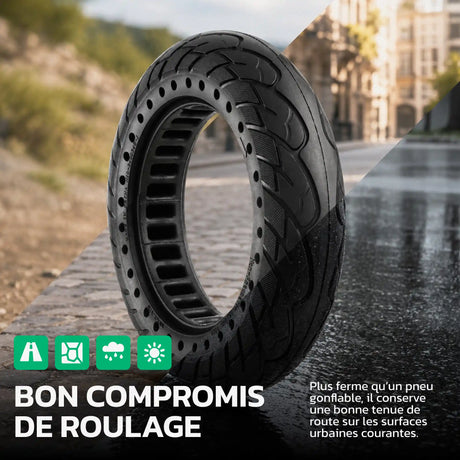 Pneu plein 10 x 2.125 pour trottinette – tenue de route MoovMoov