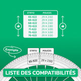 Tableau de correspondance des tailles de pneus et ETRTO – chambre à air 29 pouces MoovMoov