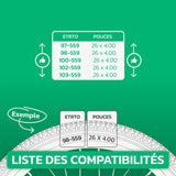 Tableau de compatibilité des tailles de pneus et ETRTO – chambre à air 26x4.0 Fatbike MoovMoov