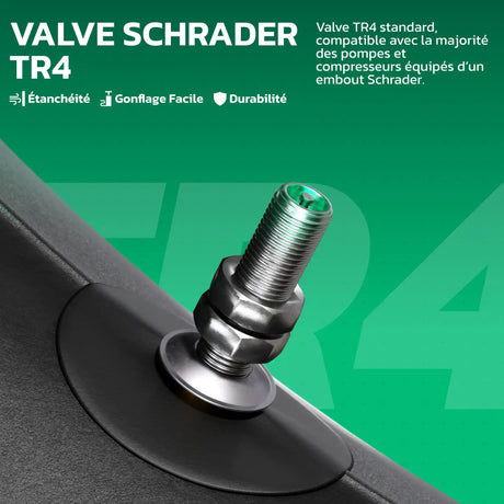 Valve TR4 Schrader de la chambre à air moto 21 pouces MoovMoov